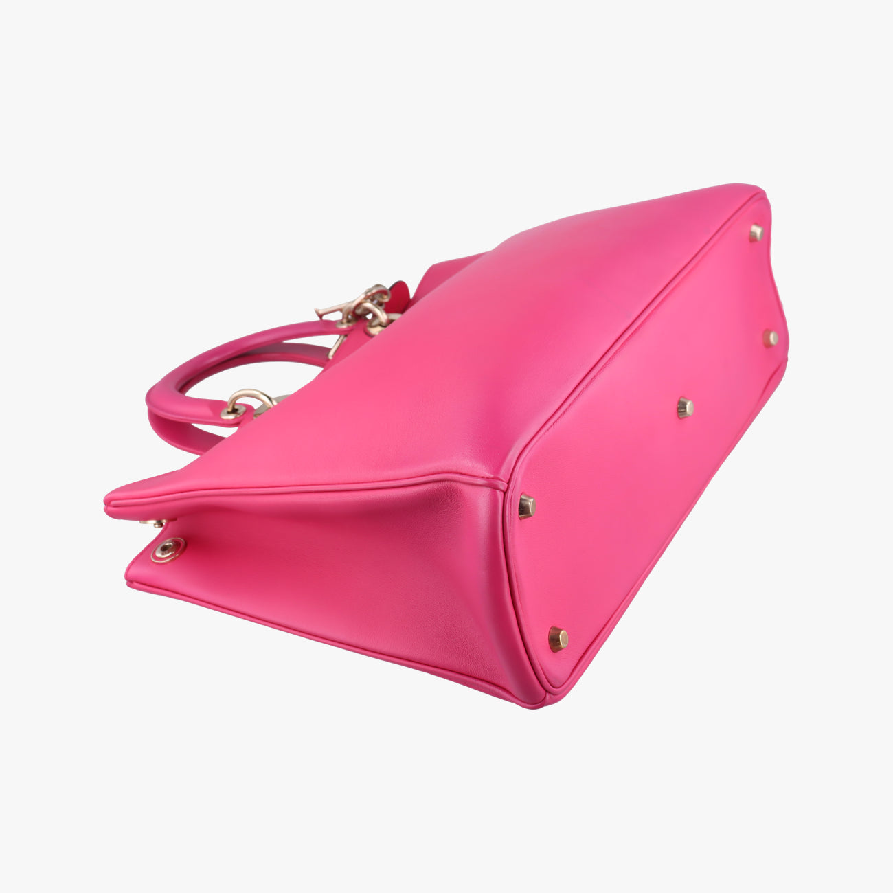 Pre-owned Christian Dior Diorissimo Rose Leather  shoulderbag | stylenewstar