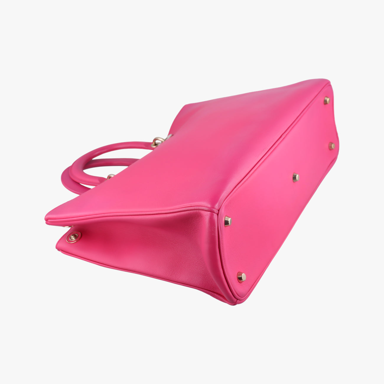 Pre-owned Christian Dior Diorissimo Rose Leather  shoulderbag | stylenewstar