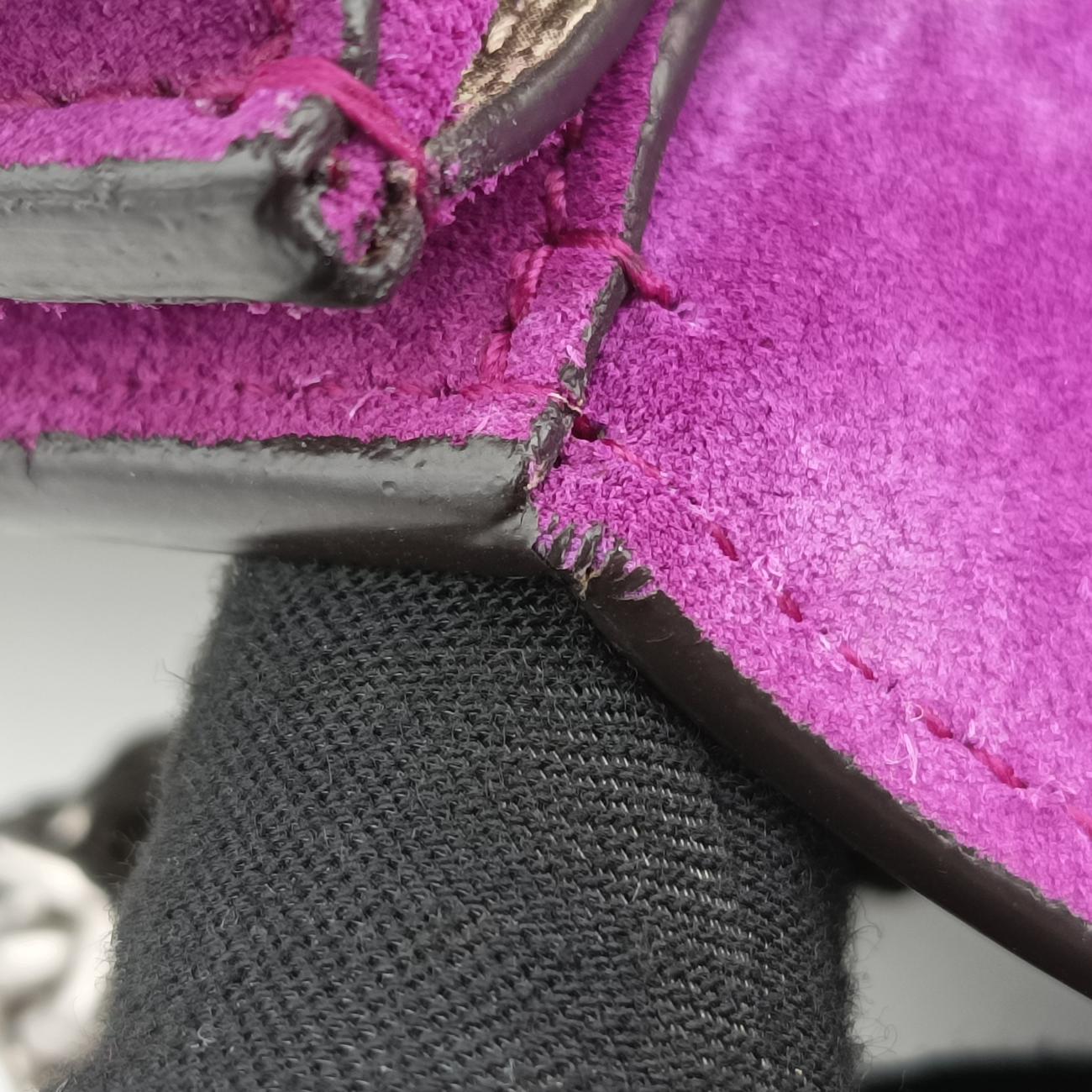 Pre-owned Gucci Dionysus Beige x Purple x Multicolor PVC coated canvas × suede 400235 shoulderbag | stylenewstar