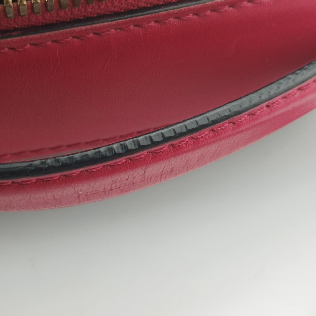 Pre-owned Louis Vuitton SAINTONGE brown×Freesia Monogram Canvas×calf leather M43557 shoulderbag | stylenewstar