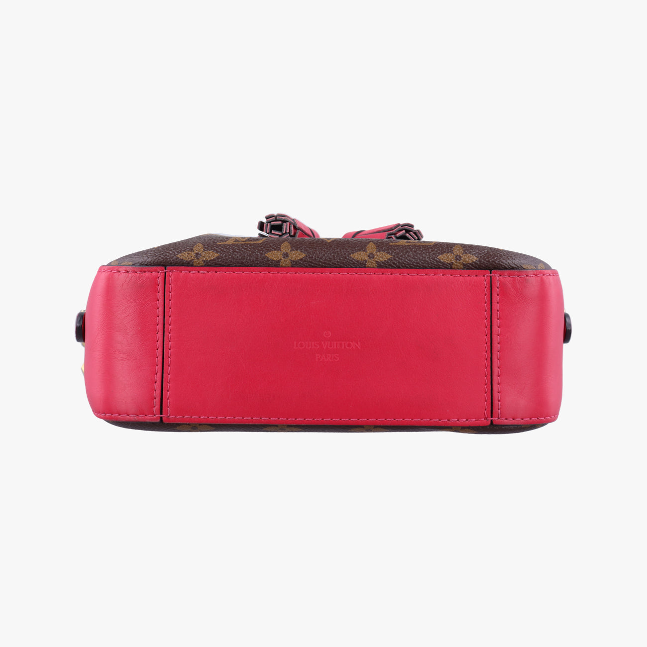 Pre-owned Louis Vuitton SAINTONGE brown×Freesia Monogram Canvas×calf leather M43557 shoulderbag | stylenewstar