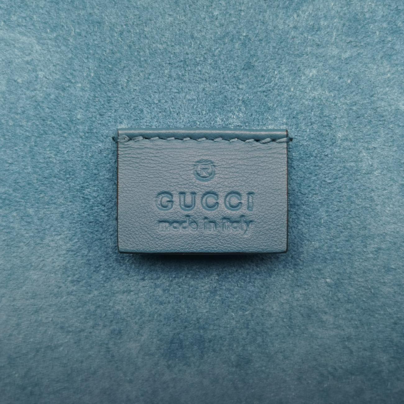 Pre-owned Gucci Dionysus Beige×Blue×Multicolour PVC coated canvas × suede 403348 shoulderbag | stylenewstar