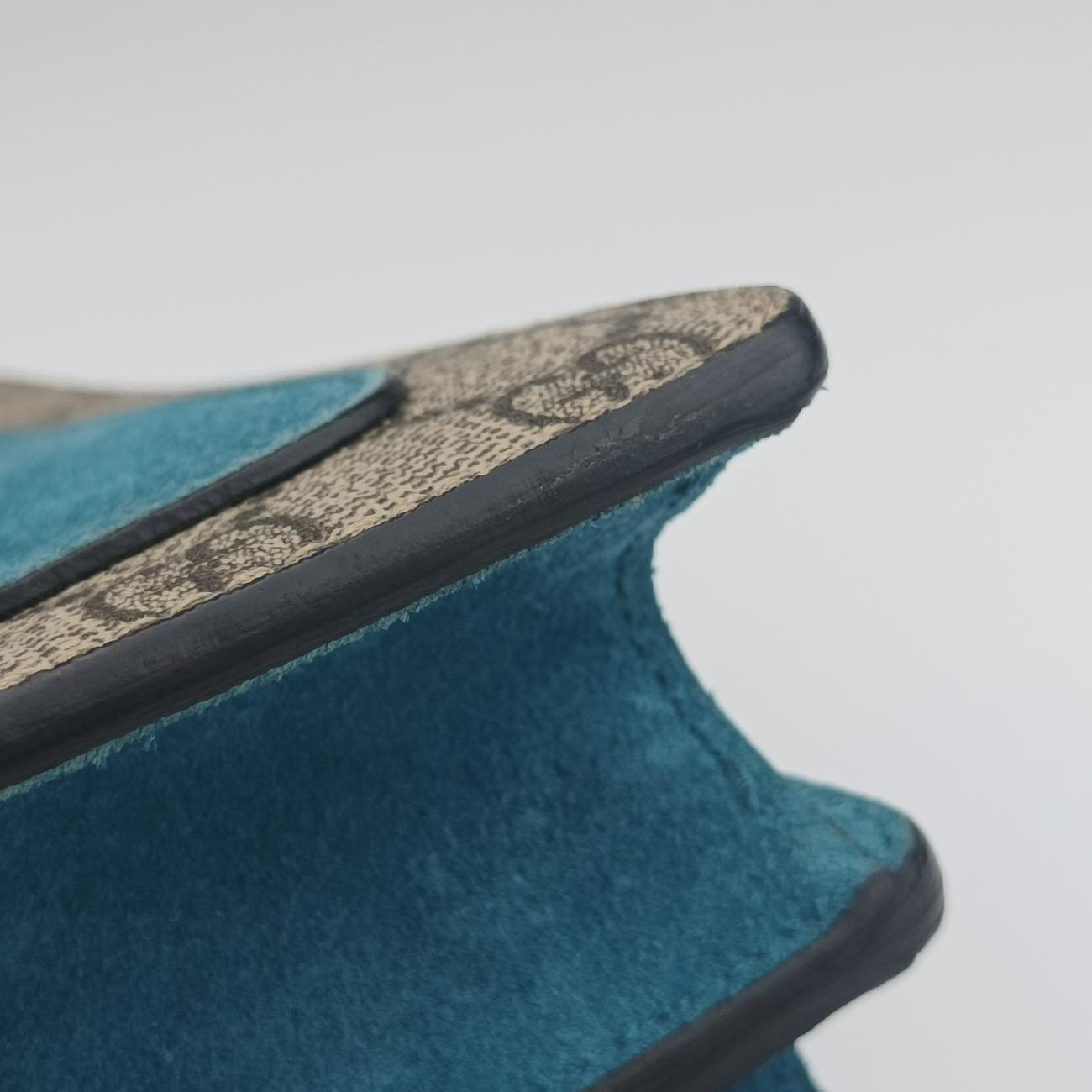 Pre-owned Gucci Dionysus Beige×Blue×Multicolour PVC coated canvas × suede 403348 shoulderbag | stylenewstar