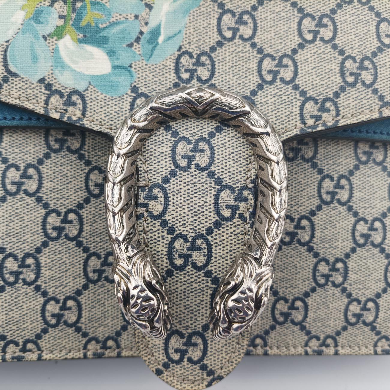 Vintage Gucci Dionysus Beige×Blue×Multicolour PVC coated canvas × suede 400249 shoulderbag | stylenewstar