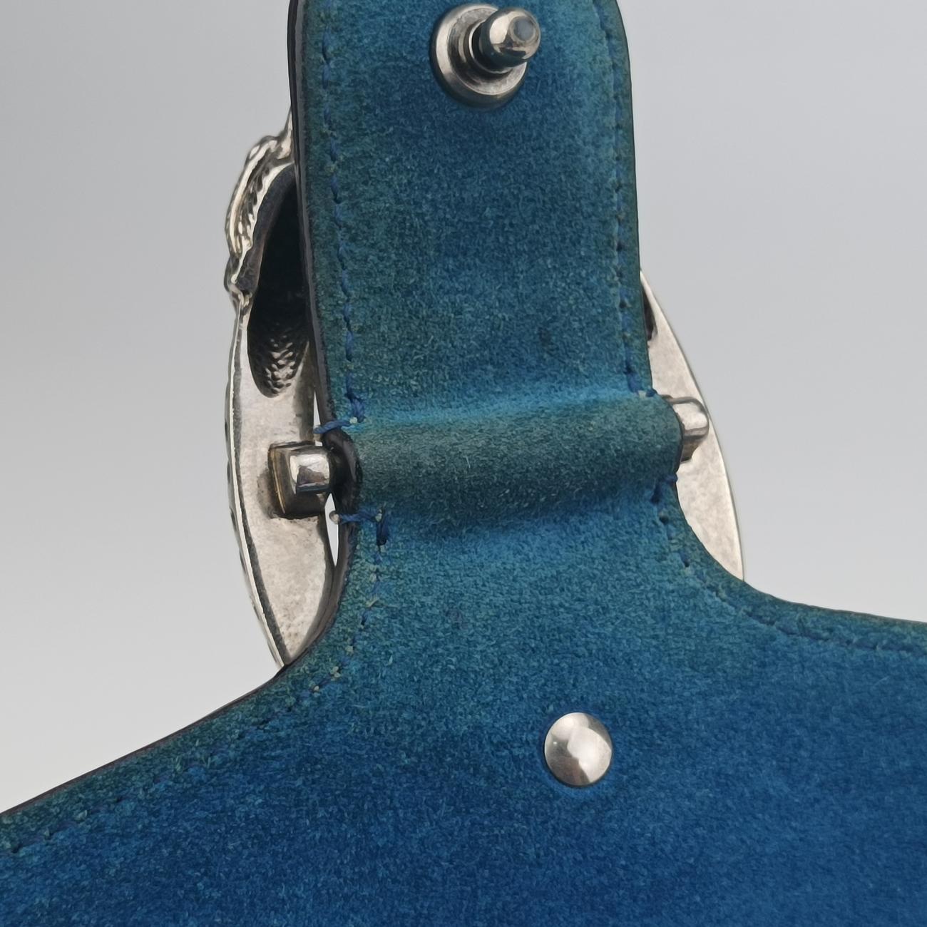 Vintage Gucci Dionysus Beige×Blue×Multicolour PVC coated canvas × suede 400249 shoulderbag | stylenewstar