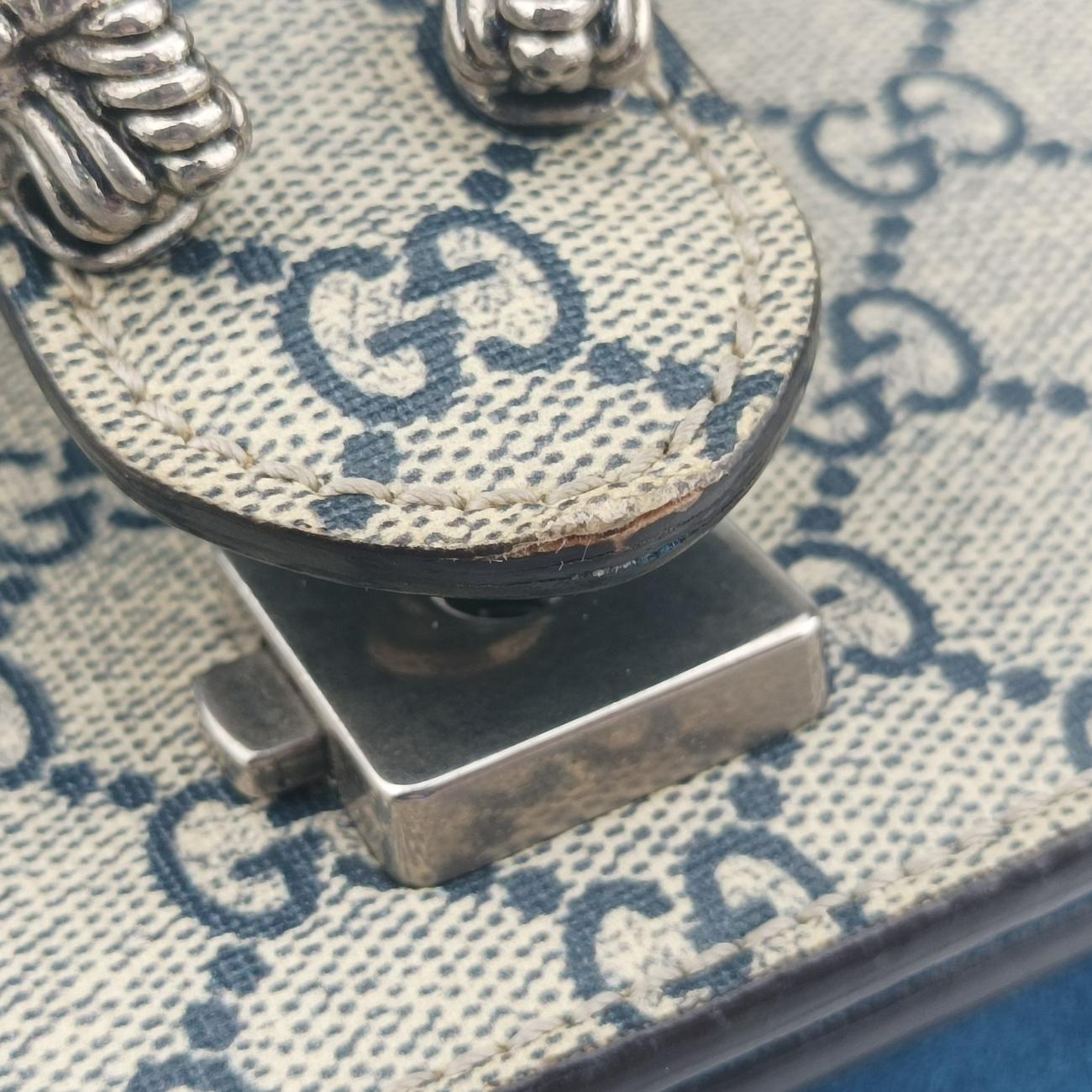 Vintage Gucci Dionysus Beige×Blue×Multicolour PVC coated canvas × suede 400249 shoulderbag | stylenewstar