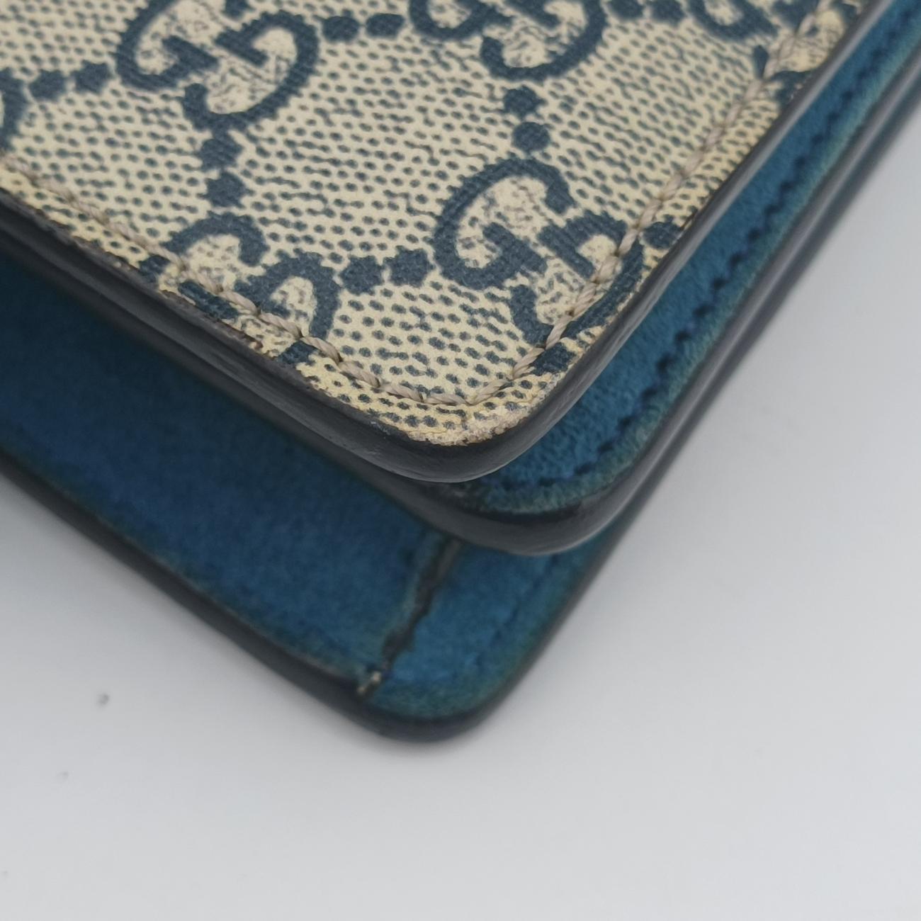 Vintage Gucci Dionysus Beige×Blue×Multicolour PVC coated canvas × suede 400249 shoulderbag | stylenewstar