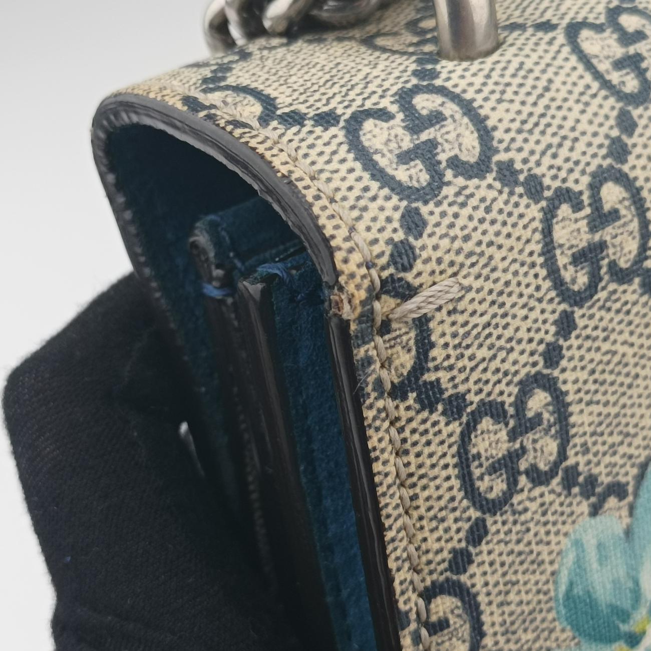 Vintage Gucci Dionysus Beige×Blue×Multicolour PVC coated canvas × suede 400249 shoulderbag | stylenewstar