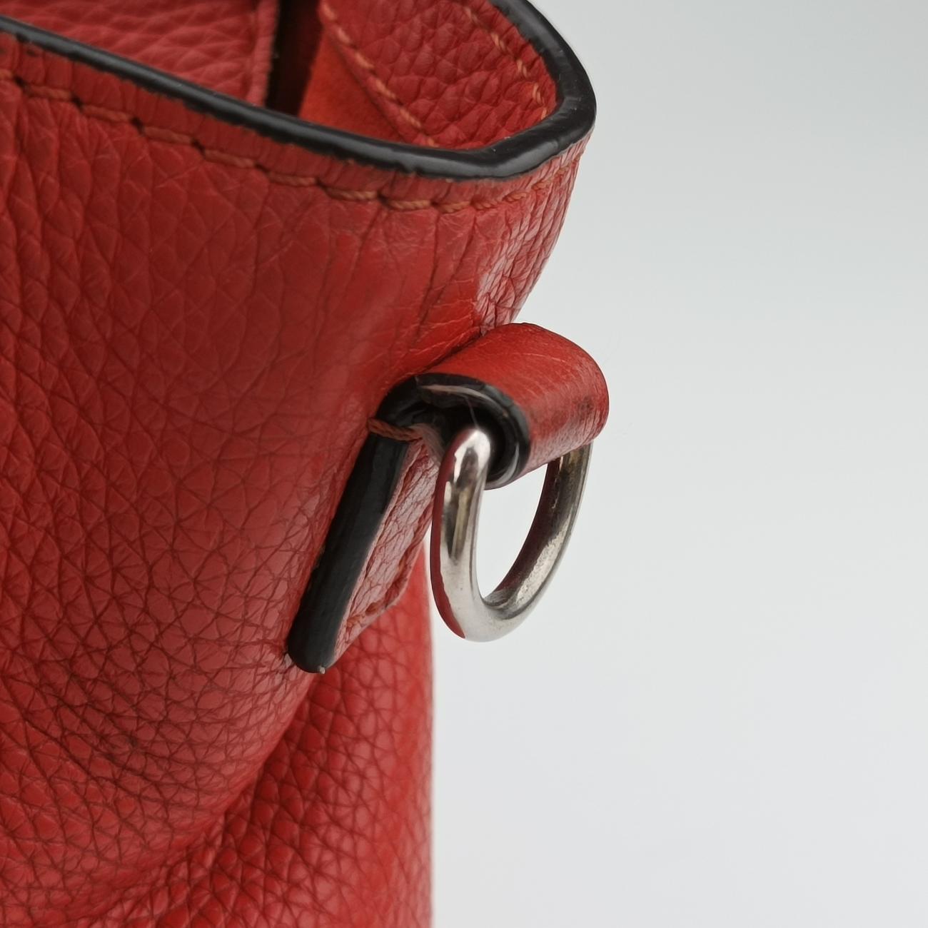 Pre-owned Celine luggage nano shopper Orange leather  shoulderbag | stylenewstar