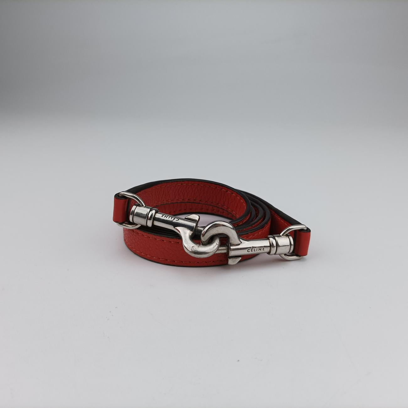 Pre-owned Celine luggage nano shopper Orange leather  shoulderbag | stylenewstar