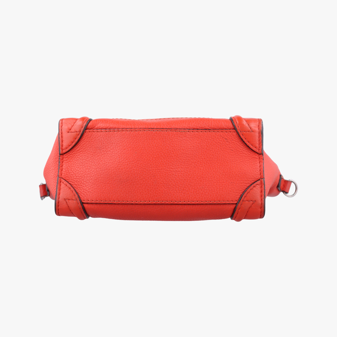 Pre-owned Celine luggage nano shopper Orange leather  shoulderbag | stylenewstar