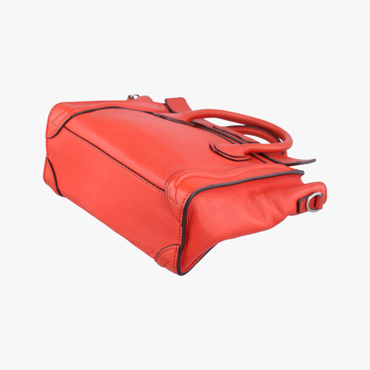 Pre-owned Celine luggage nano shopper Orange leather  shoulderbag | stylenewstar