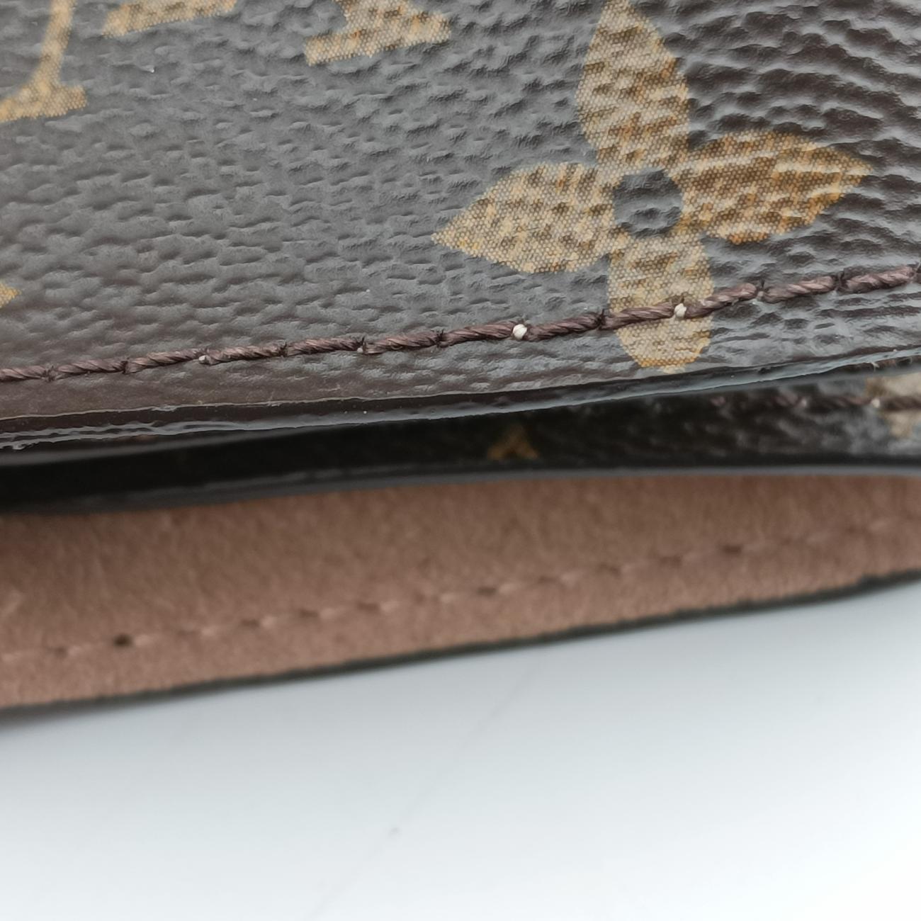 Pre-owned Louis Vuitton FLANDRIN Brown×CERISE Monogram Canvas×calf leather M41596 shoulderbag | stylenewstar