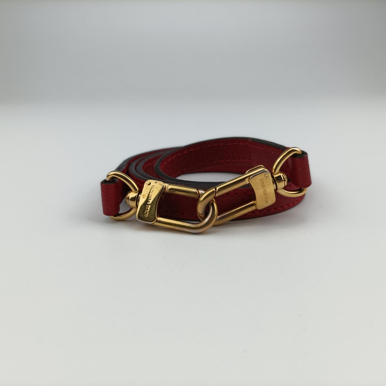 Pre-owned Louis Vuitton FLANDRIN Brown×CERISE Monogram Canvas×calf leather M41596 shoulderbag | stylenewstar