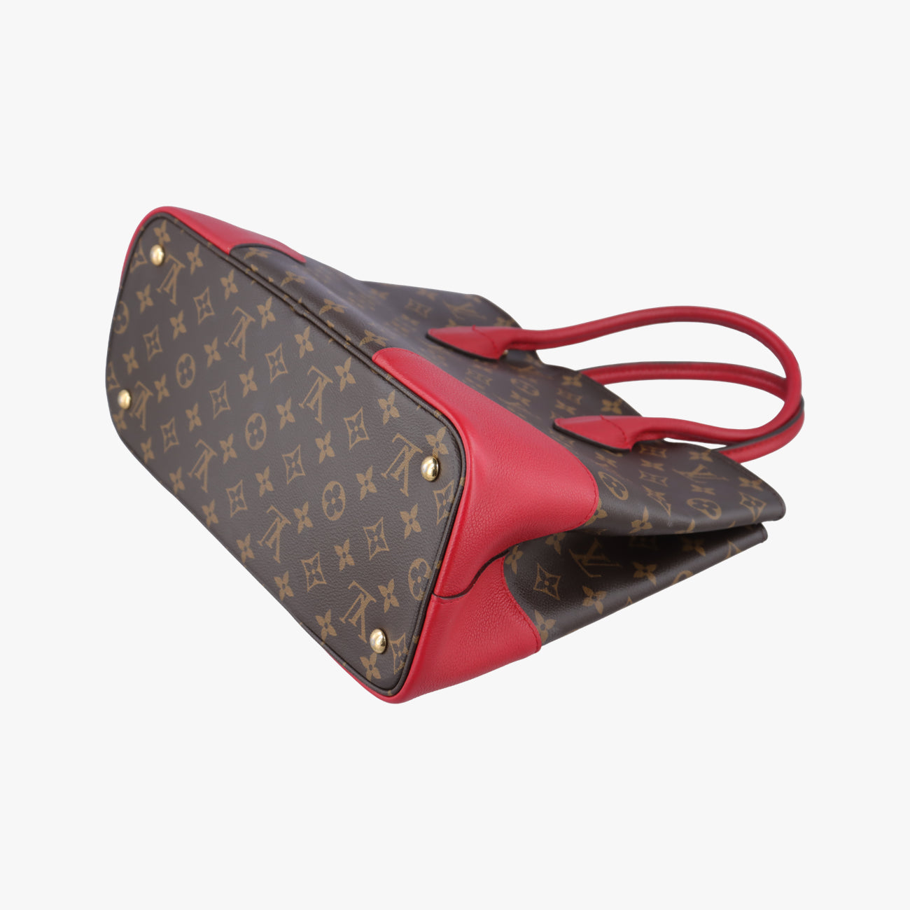 Pre-owned Louis Vuitton FLANDRIN Brown×CERISE Monogram Canvas×calf leather M41596 shoulderbag | stylenewstar