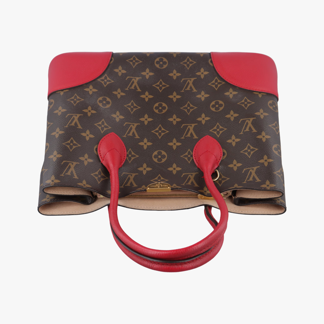 Pre-owned Louis Vuitton FLANDRIN Brown×CERISE Monogram Canvas×calf leather M41596 shoulderbag | stylenewstar