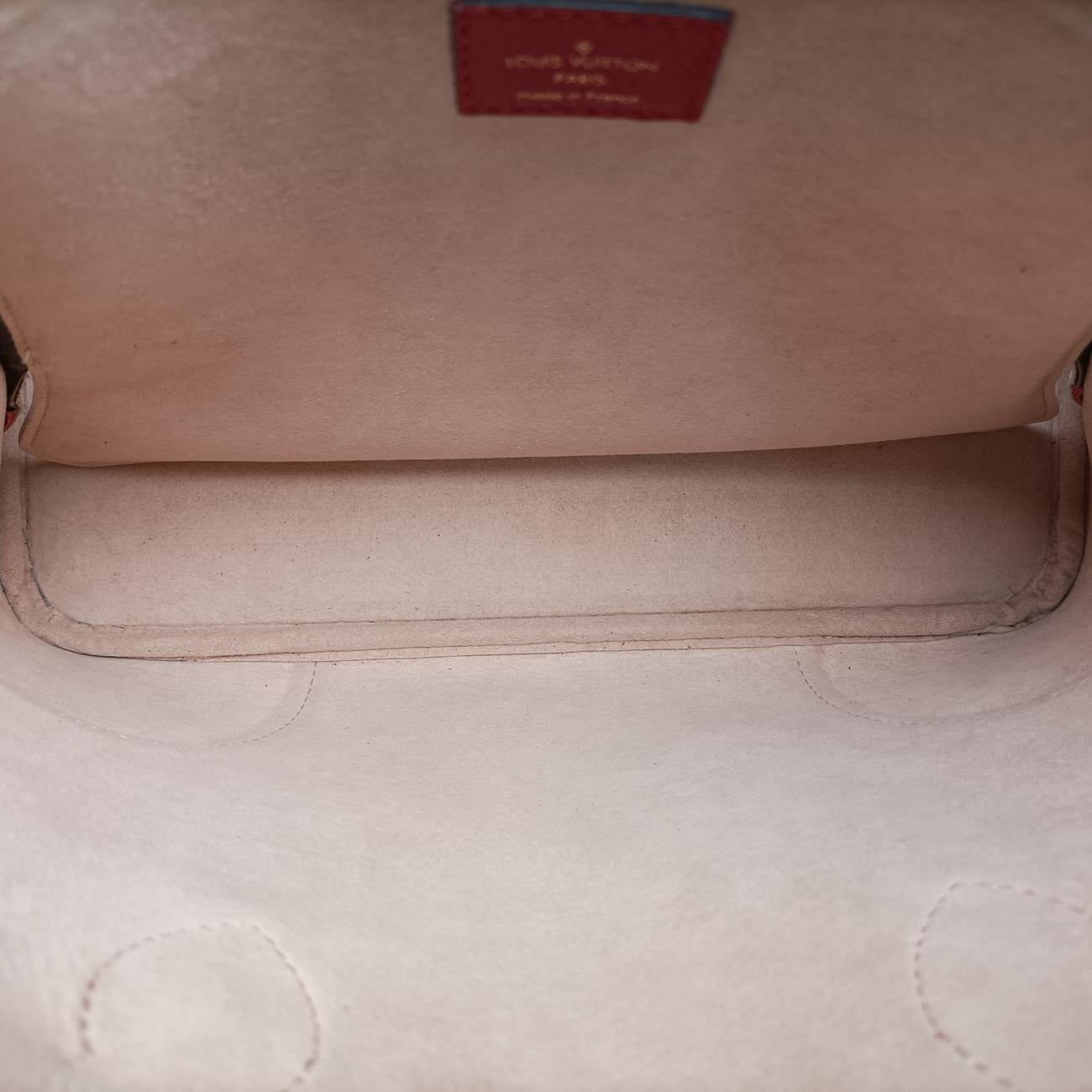 Pre-owned Louis Vuitton FLANDRIN Brown×CERISE Monogram Canvas×calf leather M41596 shoulderbag | stylenewstar