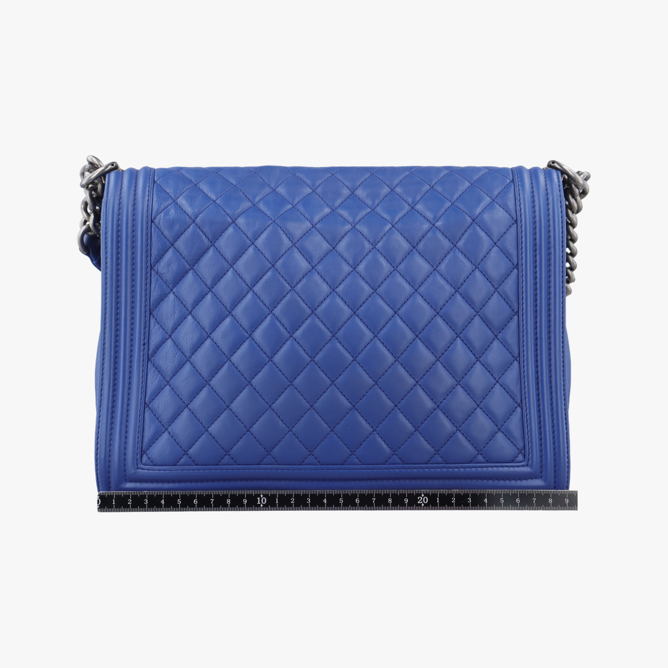 Secondhand Chanel BOY CHANEL Blue leather A67087 shoulderbag | stylenewstar