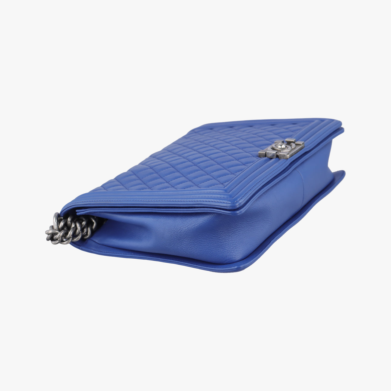 Secondhand Chanel BOY CHANEL Blue leather A67087 shoulderbag | stylenewstar