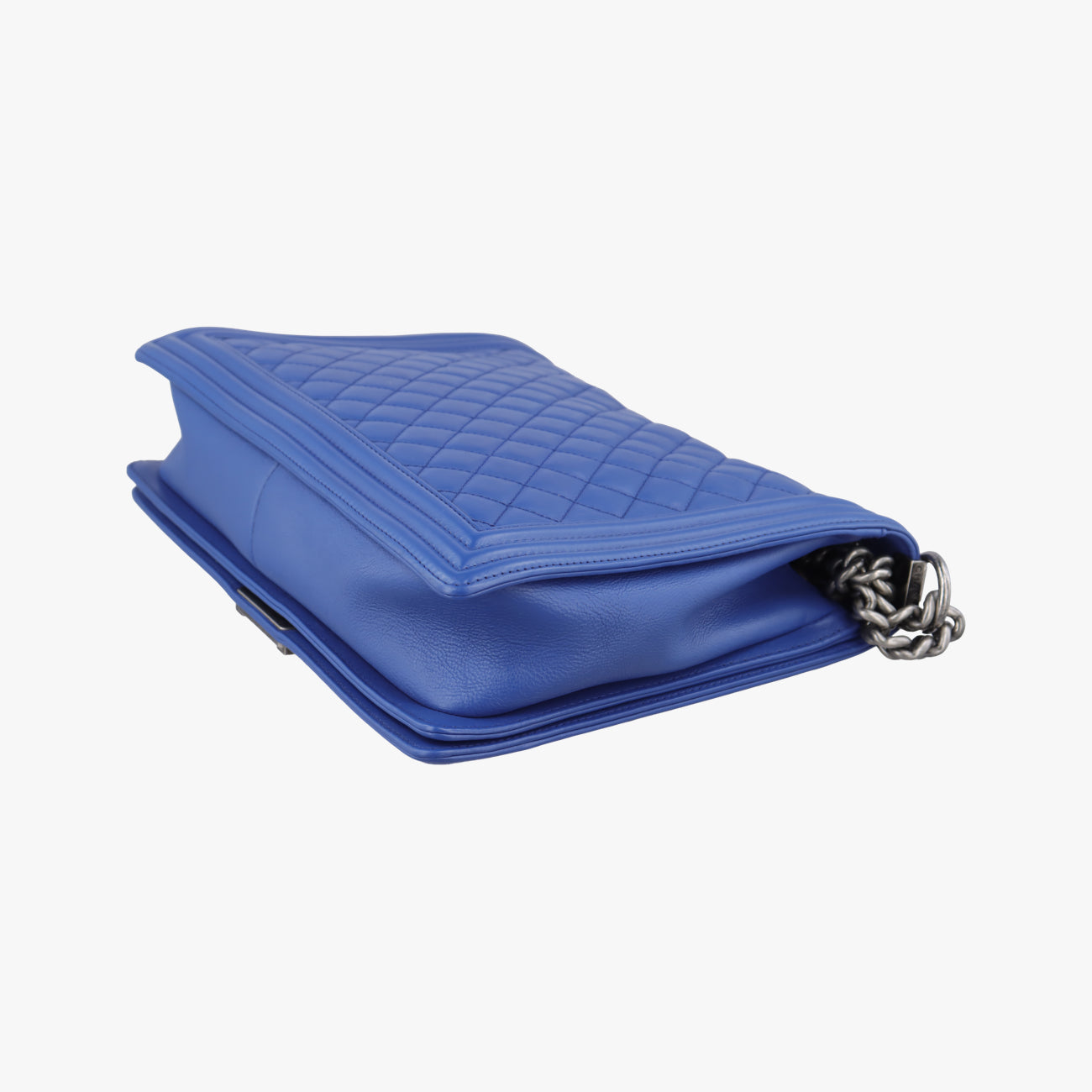 Secondhand Chanel BOY CHANEL Blue leather A67087 shoulderbag | stylenewstar