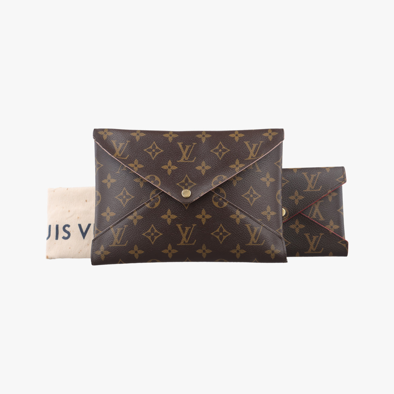 Pre-owned Louis Vuitton Pochette Kirigami Brown Monogram Canvas M62034 clutchbag | stylenewstar