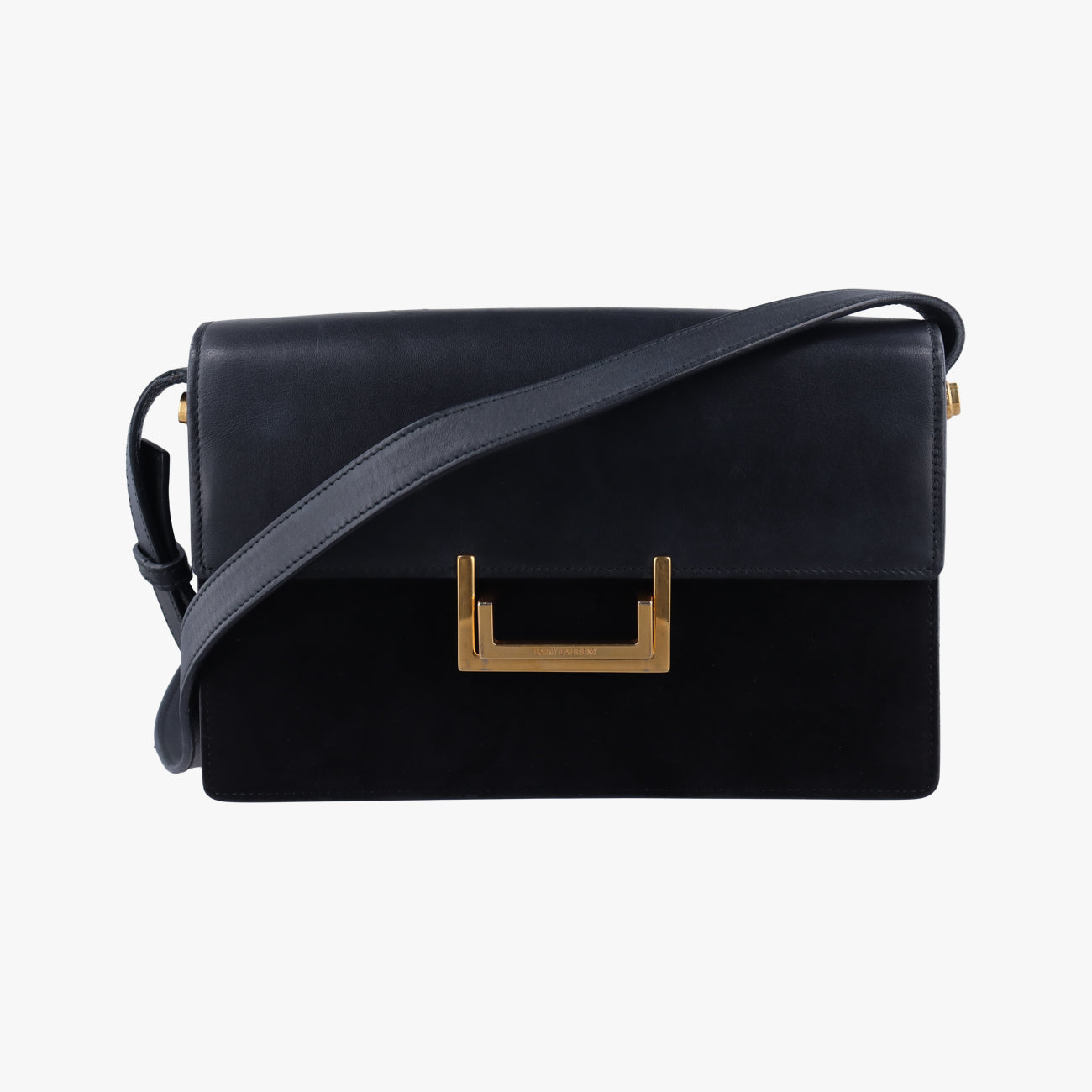 Pre-owned Yves Saint Laurent Classic Lulu Black Suede x leather 318025 shoulderbag | stylenewstar