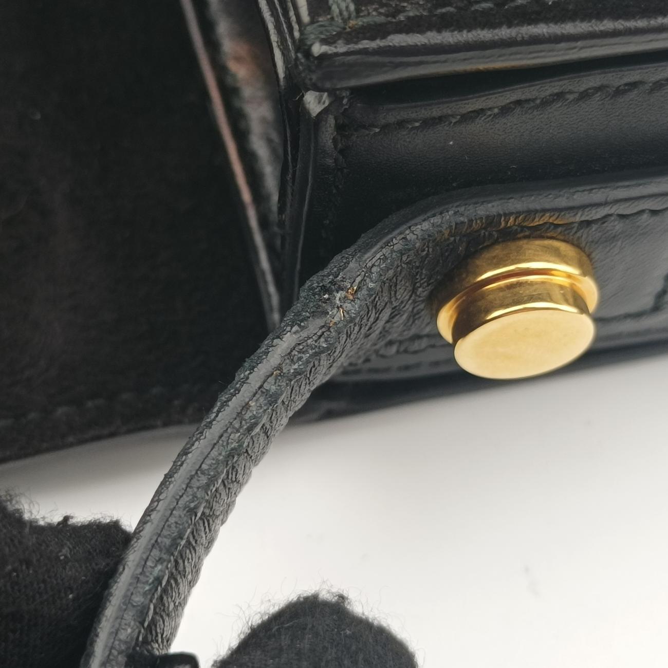 Pre-owned Yves Saint Laurent Classic Lulu Black Suede x leather 318025 shoulderbag | stylenewstar