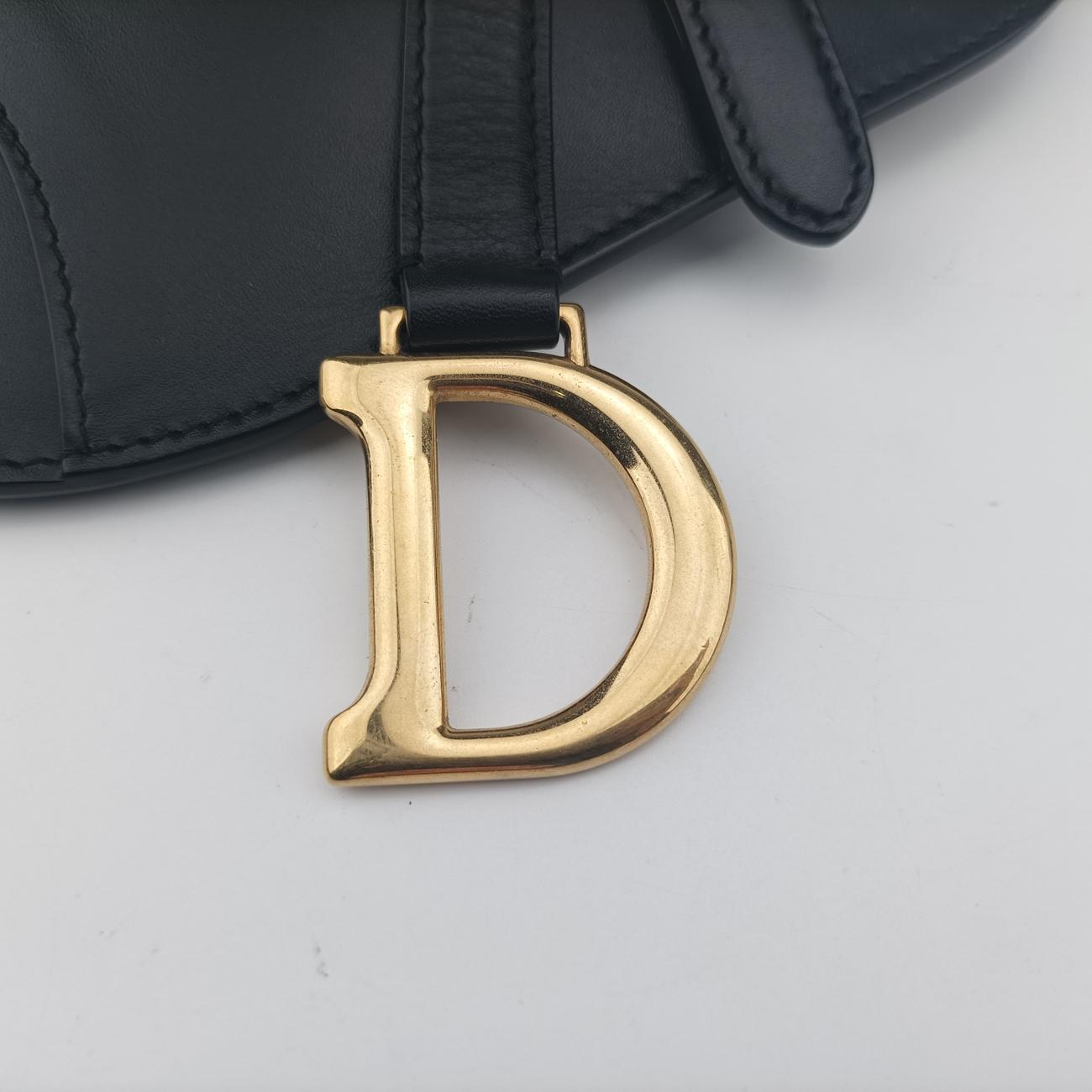 Secondhand Christian Dior saddle Black leather  bum bag/waist bag | stylenewstar