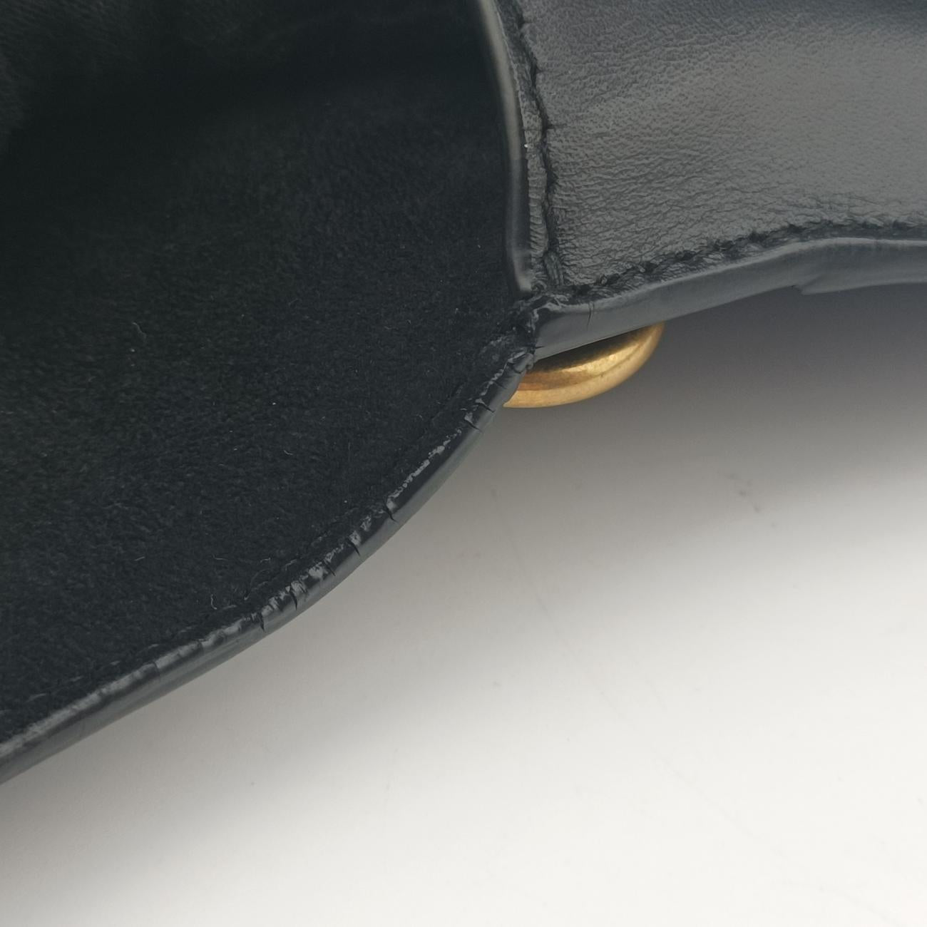 Secondhand Christian Dior saddle Black leather  bum bag/waist bag | stylenewstar