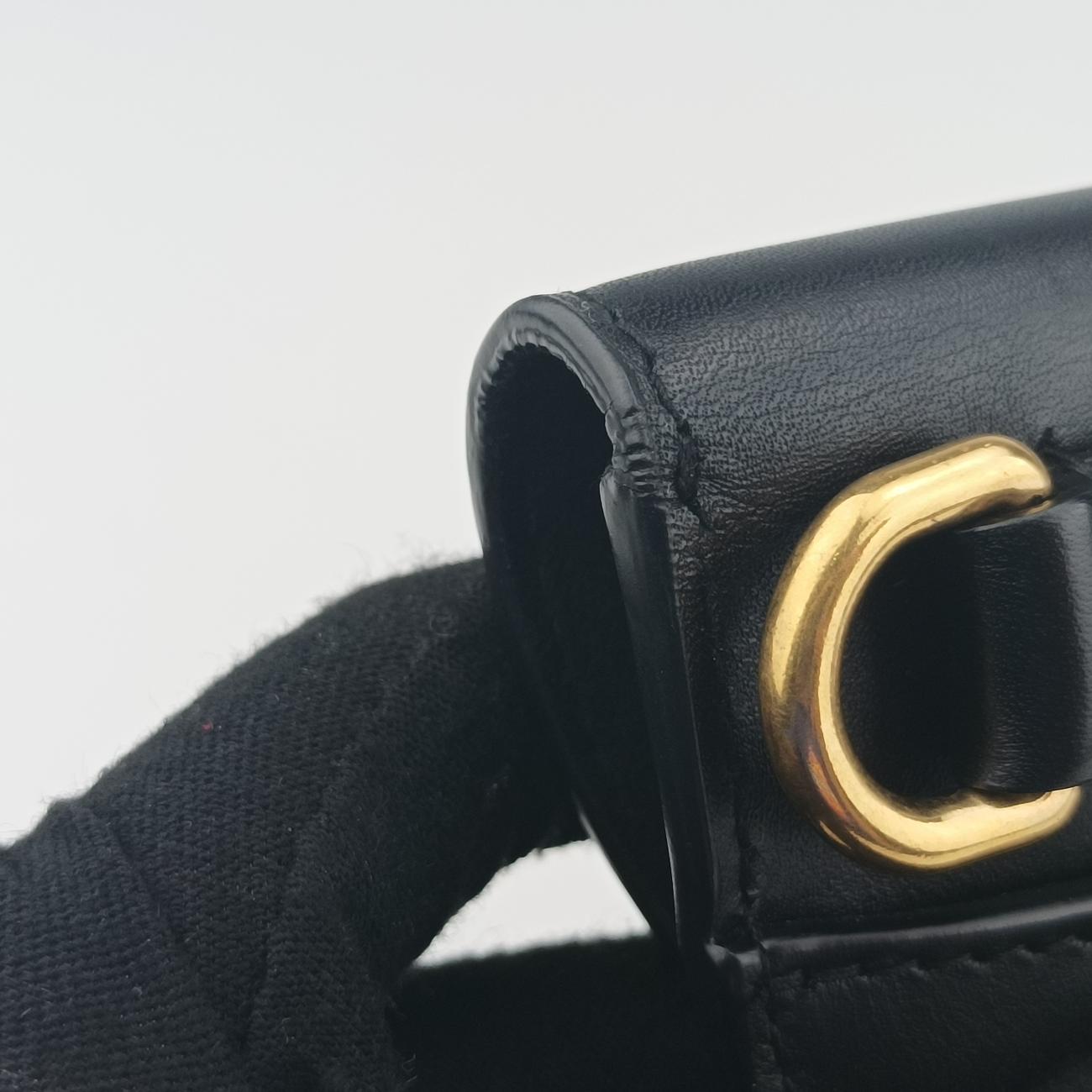 Secondhand Christian Dior saddle Black leather  bum bag/waist bag | stylenewstar