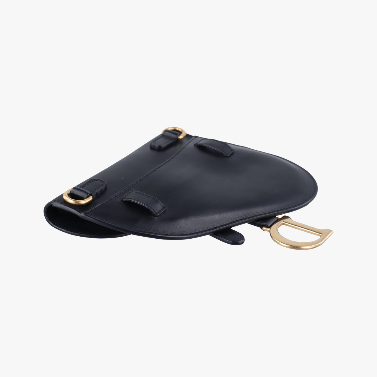 Secondhand Christian Dior saddle Black leather  bum bag/waist bag | stylenewstar