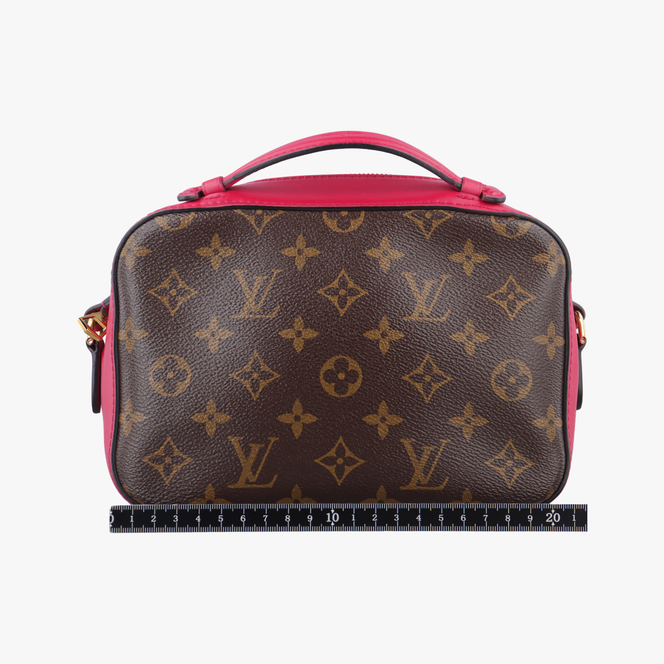 Vintage Louis Vuitton SAINTONGE brown×Freesia Monogram Canvas×calf leather M43557 shoulderbag | stylenewstar
