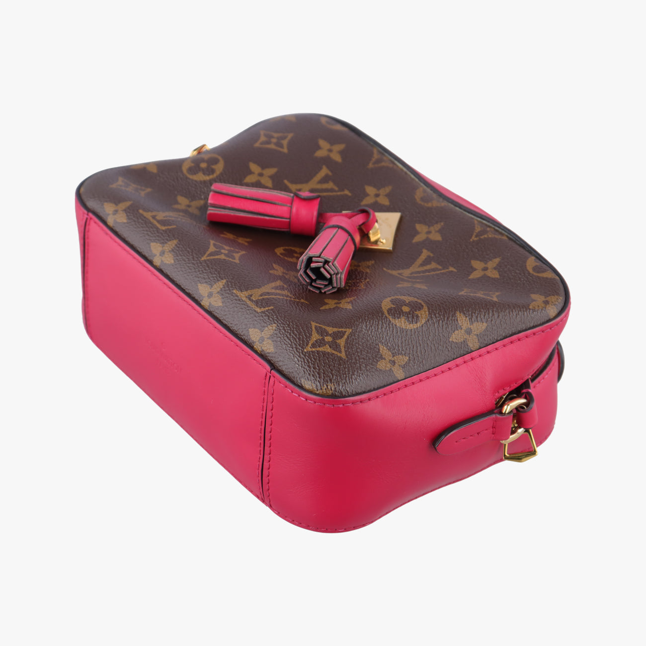 Vintage Louis Vuitton SAINTONGE brown×Freesia Monogram Canvas×calf leather M43557 shoulderbag | stylenewstar