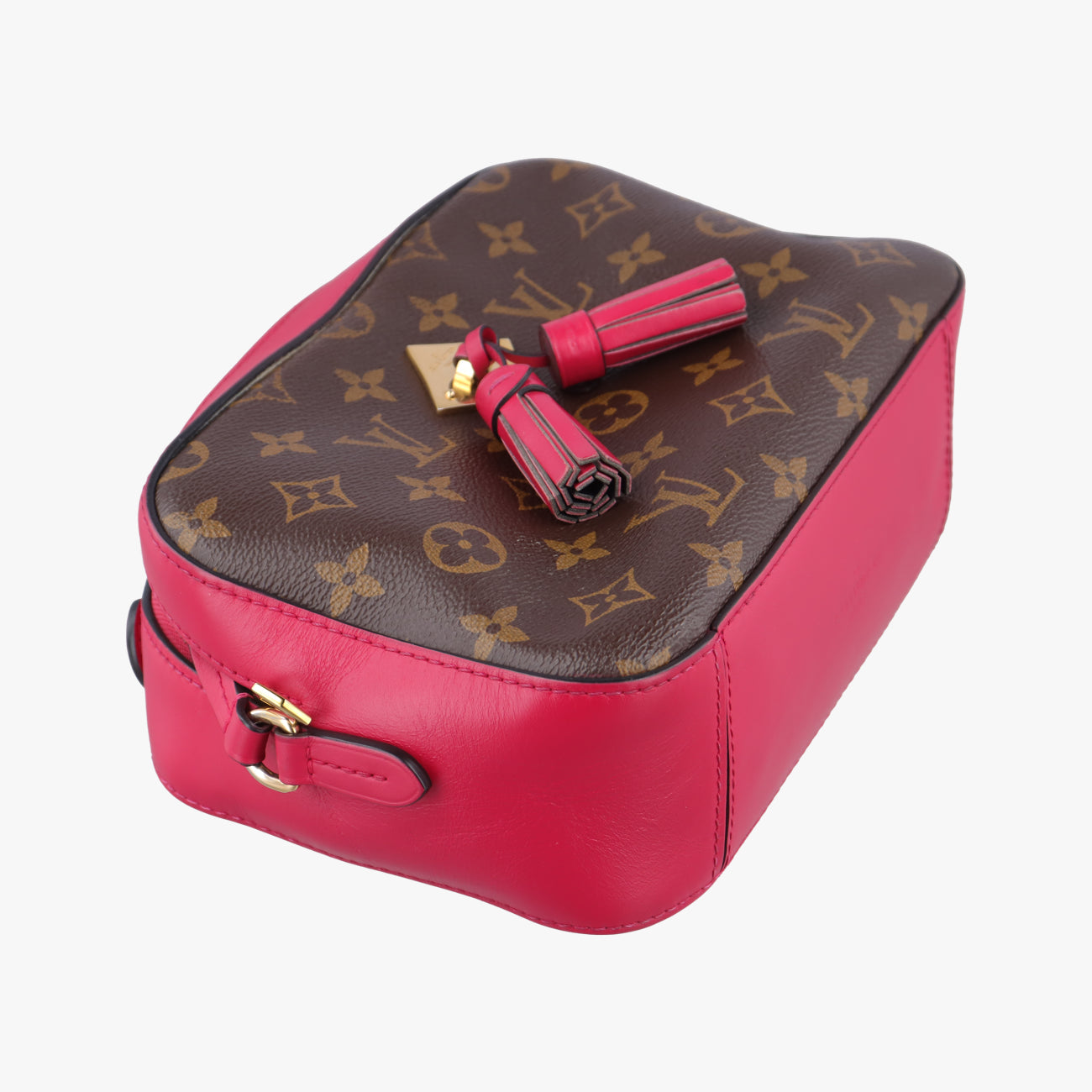 Vintage Louis Vuitton SAINTONGE brown×Freesia Monogram Canvas×calf leather M43557 shoulderbag | stylenewstar