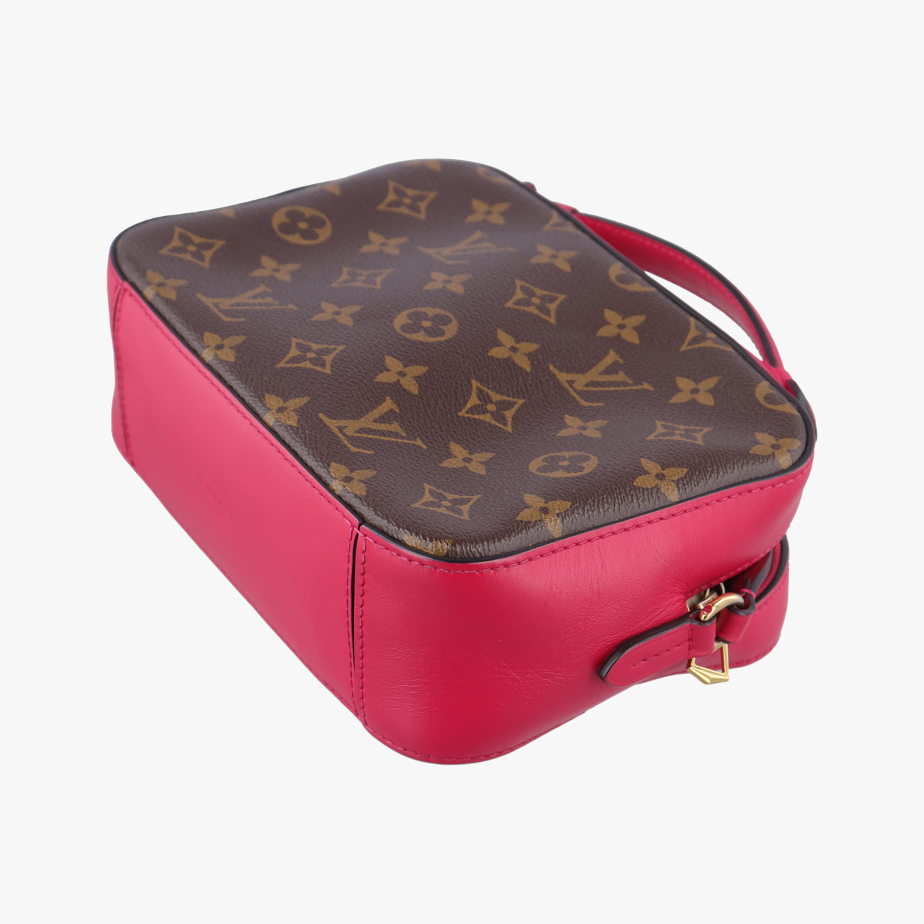 Vintage Louis Vuitton SAINTONGE brown×Freesia Monogram Canvas×calf leather M43557 shoulderbag | stylenewstar