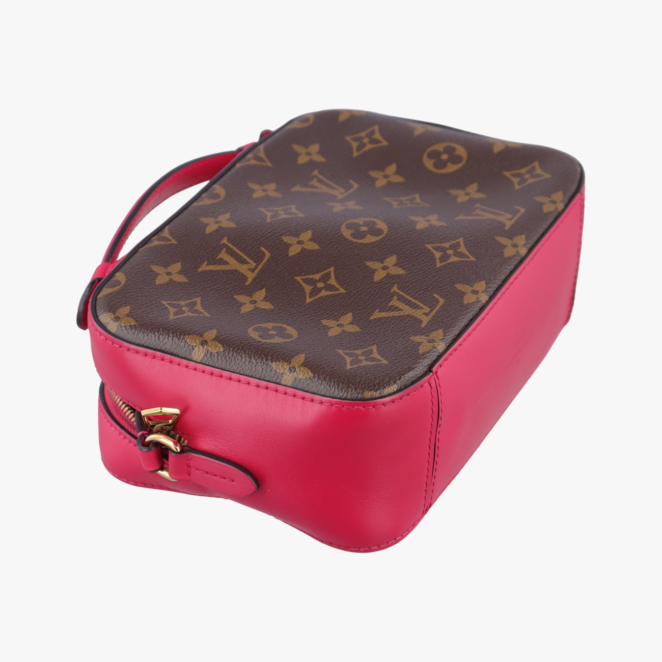 Vintage Louis Vuitton SAINTONGE brown×Freesia Monogram Canvas×calf leather M43557 shoulderbag | stylenewstar