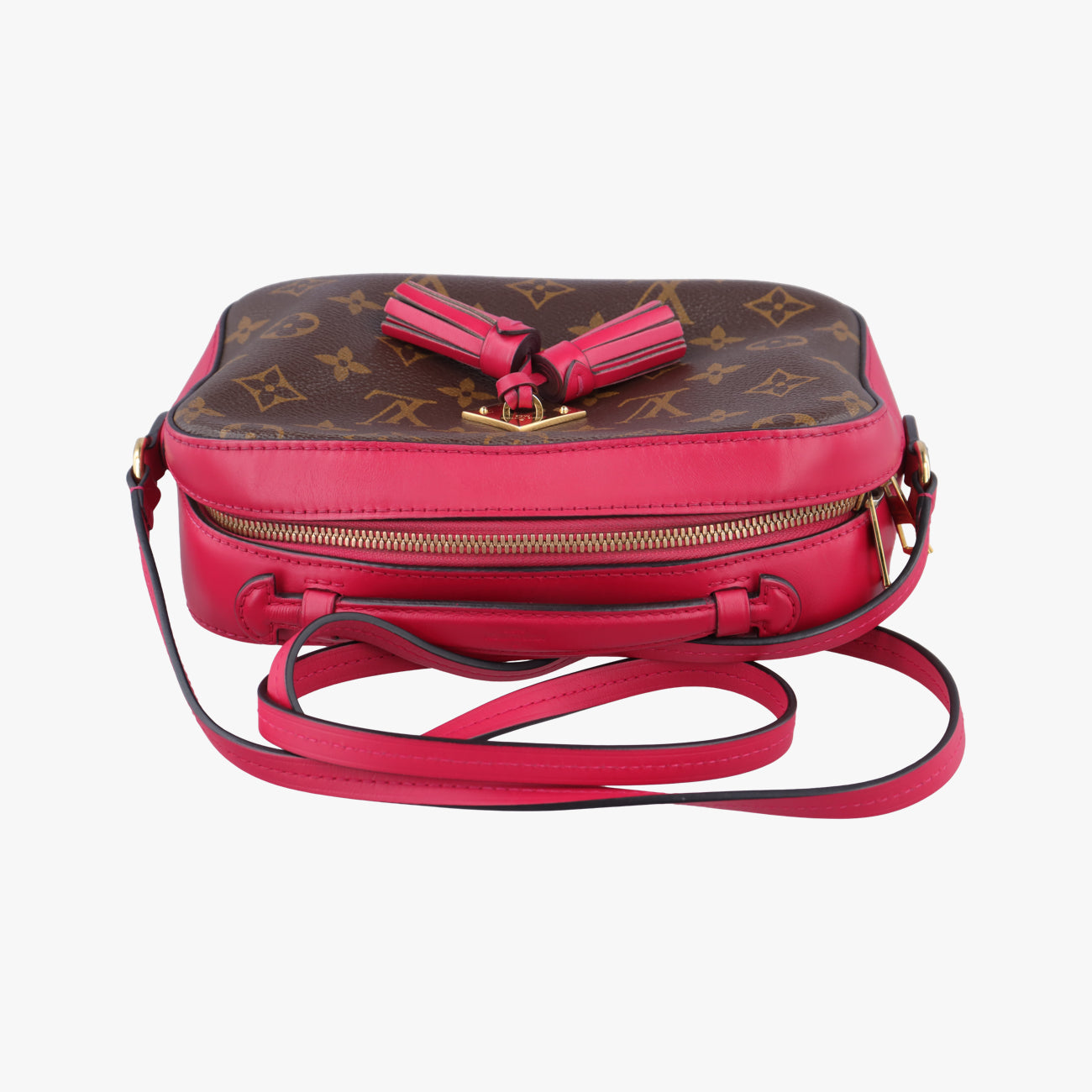 Vintage Louis Vuitton SAINTONGE brown×Freesia Monogram Canvas×calf leather M43557 shoulderbag | stylenewstar