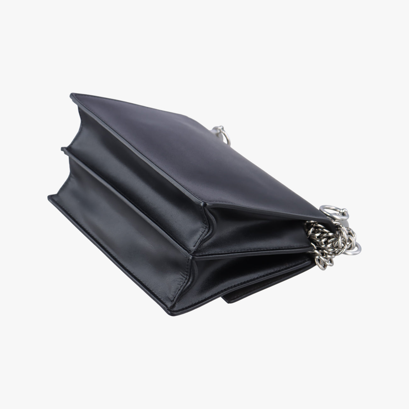 Pre-owned Fendi studded Kan I Black Leather 8M0381 shoulderbag | stylenewstar