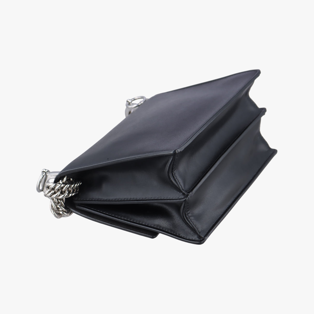 Pre-owned Fendi studded Kan I Black Leather 8M0381 shoulderbag | stylenewstar