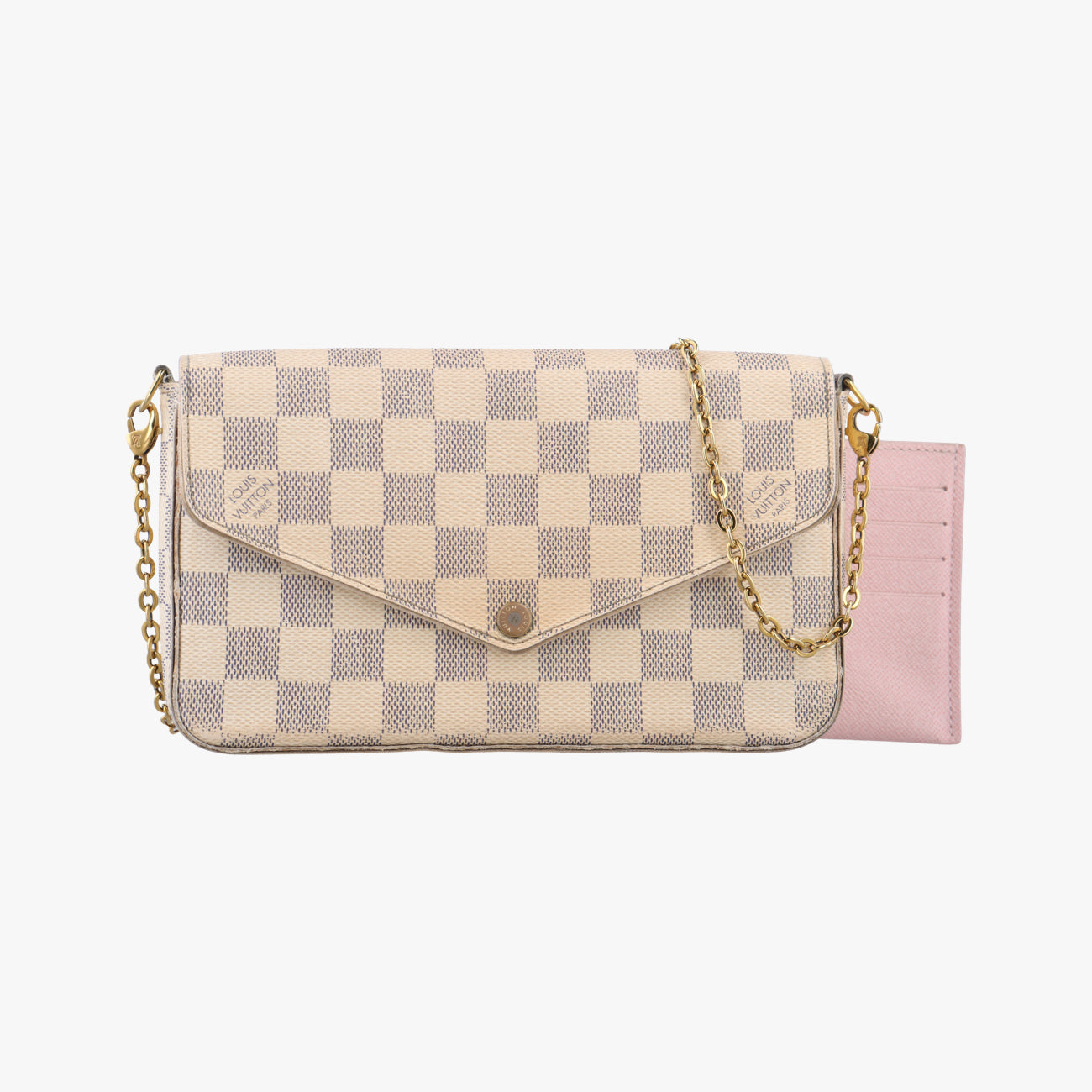 Secondhand Louis Vuitton Pochette FéLICIE AZUR Damier Canvas N63106 shoulderbag | stylenewstar