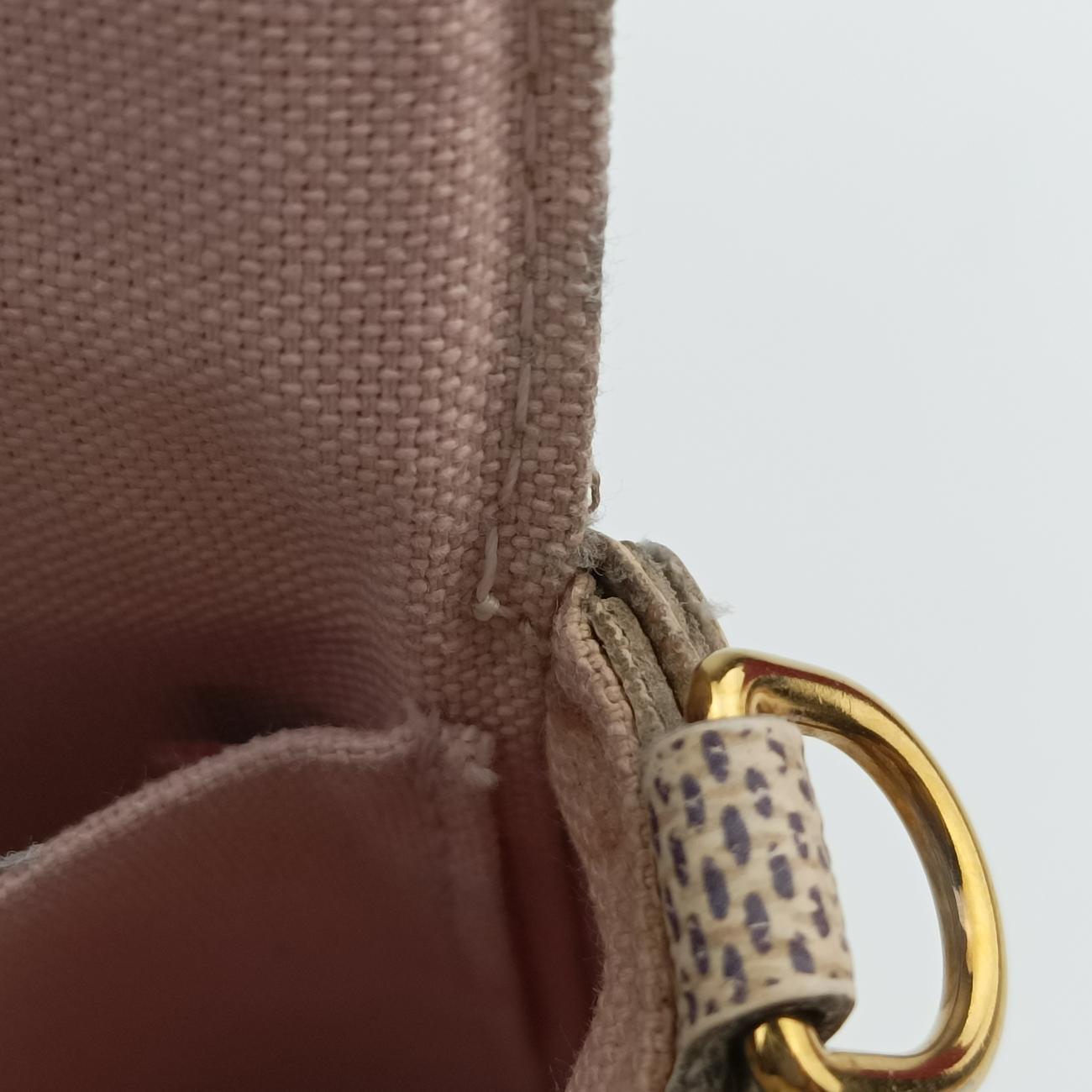 Secondhand Louis Vuitton Pochette FéLICIE AZUR Damier Canvas N63106 shoulderbag | stylenewstar