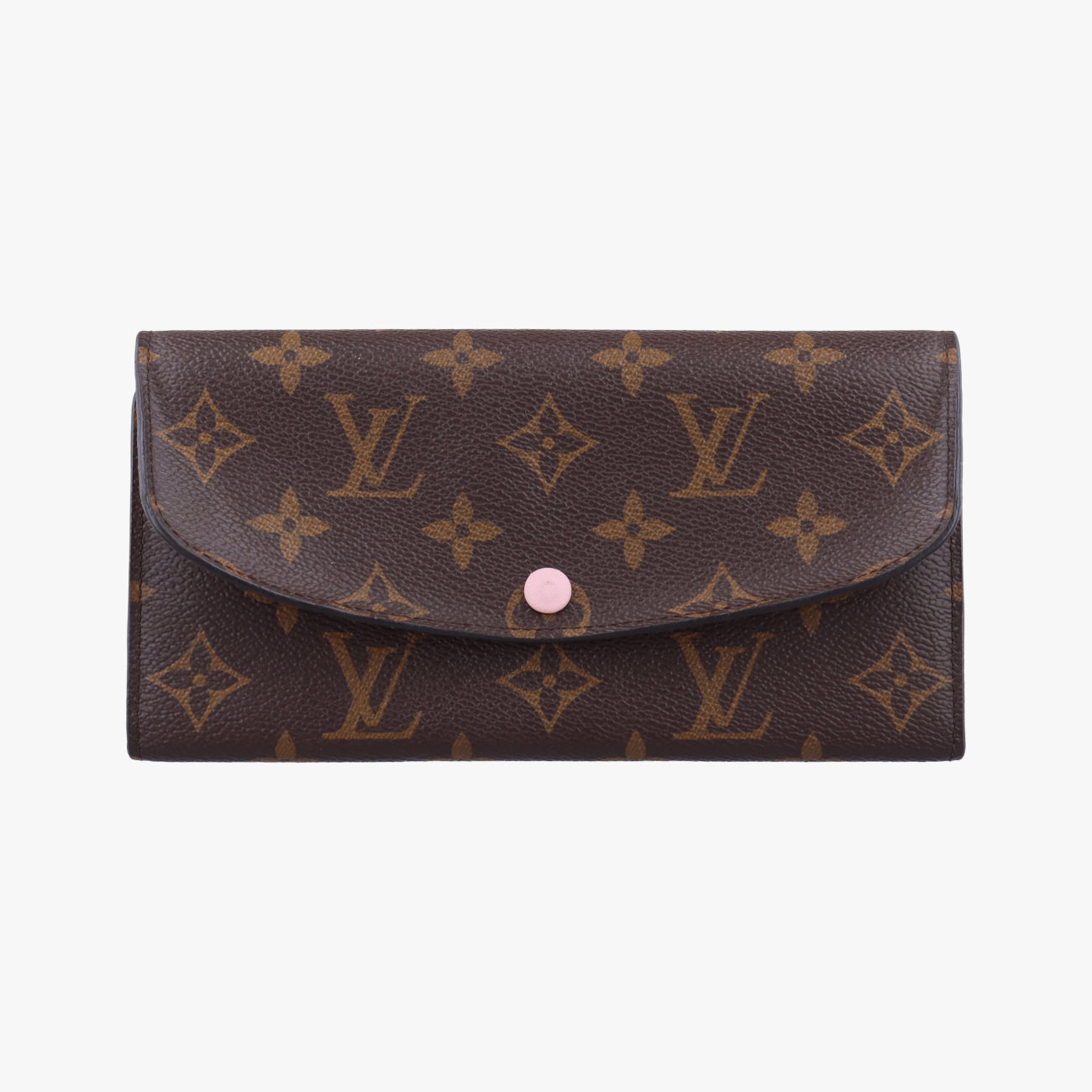 Pre-owned Louis Vuitton Portefeuille Emily Brown×Rose Ballerine Monogram Canvas M61289 others | stylenewstar