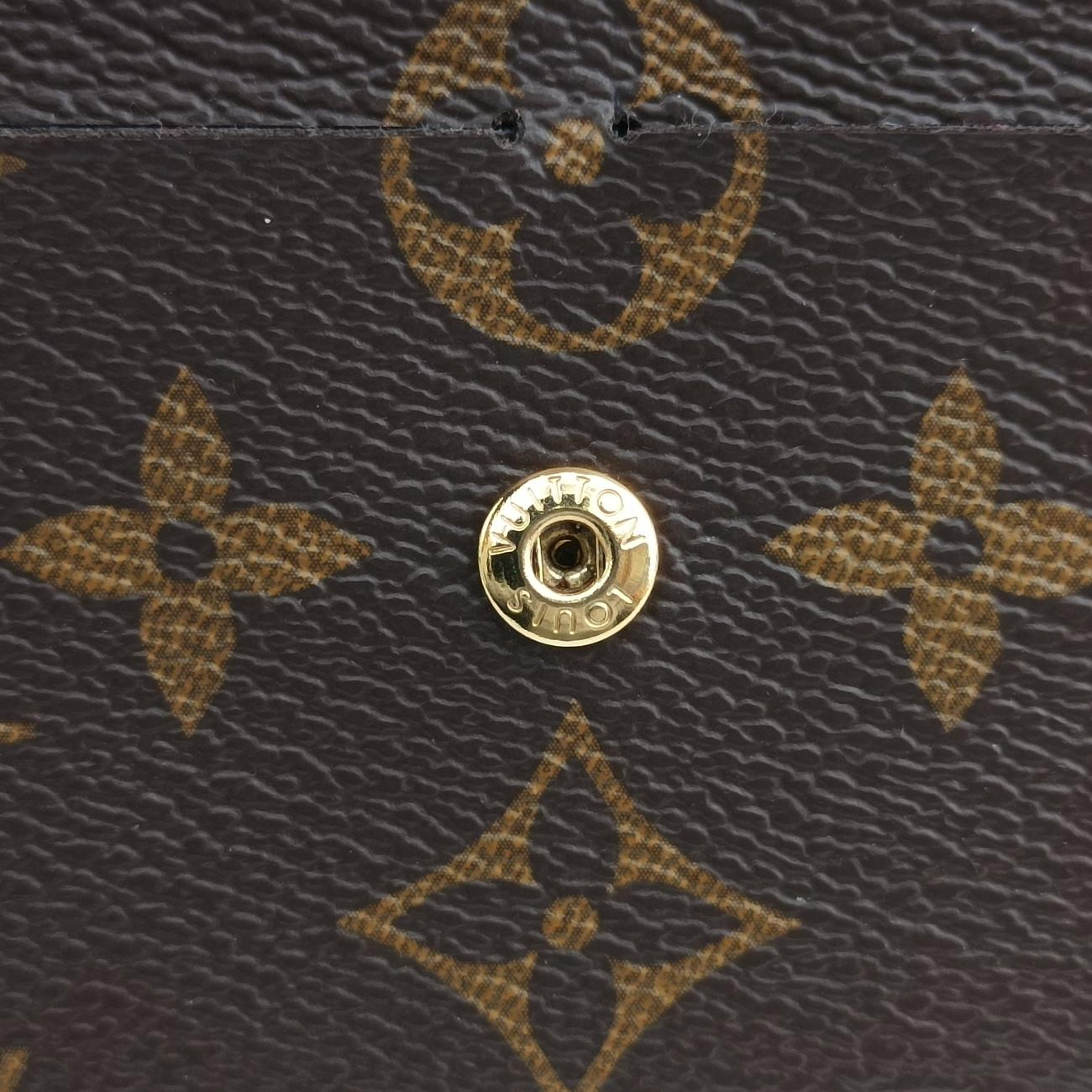 Pre-owned Louis Vuitton Portefeuille Emily Brown×Rose Ballerine Monogram Canvas M61289 others | stylenewstar