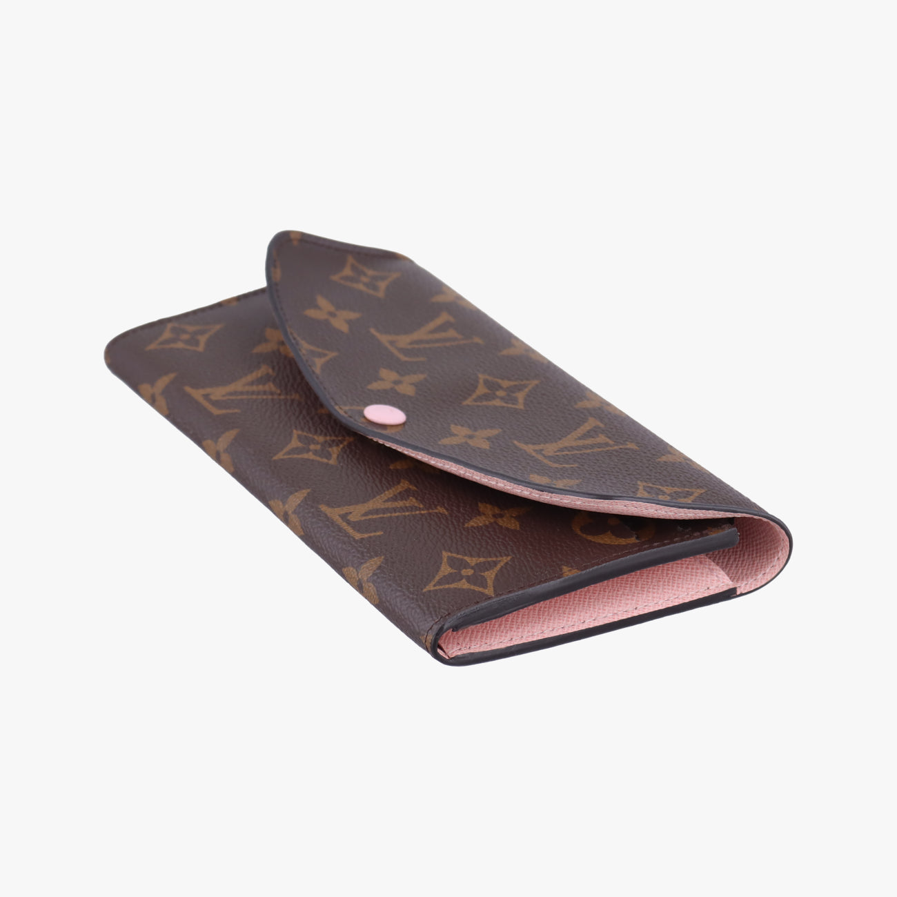 Pre-owned Louis Vuitton Portefeuille Emily Brown×Rose Ballerine Monogram Canvas M61289 others | stylenewstar