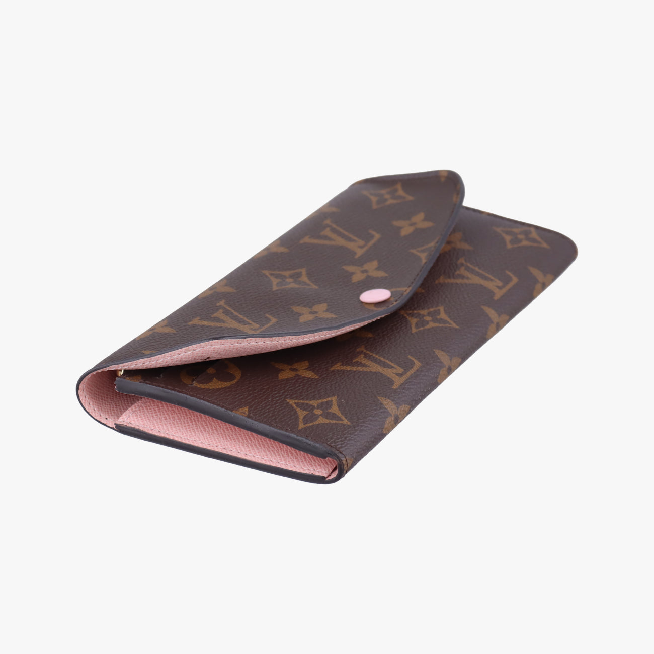 Pre-owned Louis Vuitton Portefeuille Emily Brown×Rose Ballerine Monogram Canvas M61289 others | stylenewstar