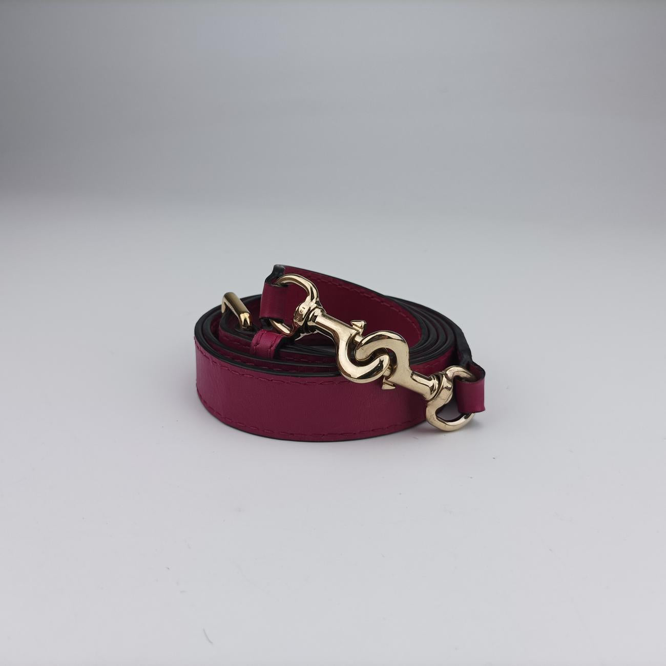 Secondhand Gucci Sherry Line Beige×Rose red canvas x leather 247205 shoulderbag | stylenewstar