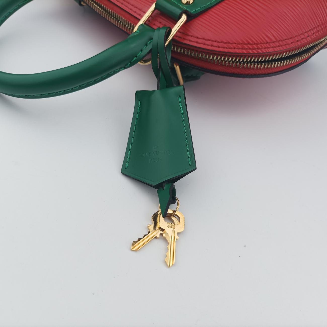 Secondhand Louis Vuitton Alma BB COQUELICOT×VERT×INDIGO Epi M51292 shoulderbag | stylenewstar