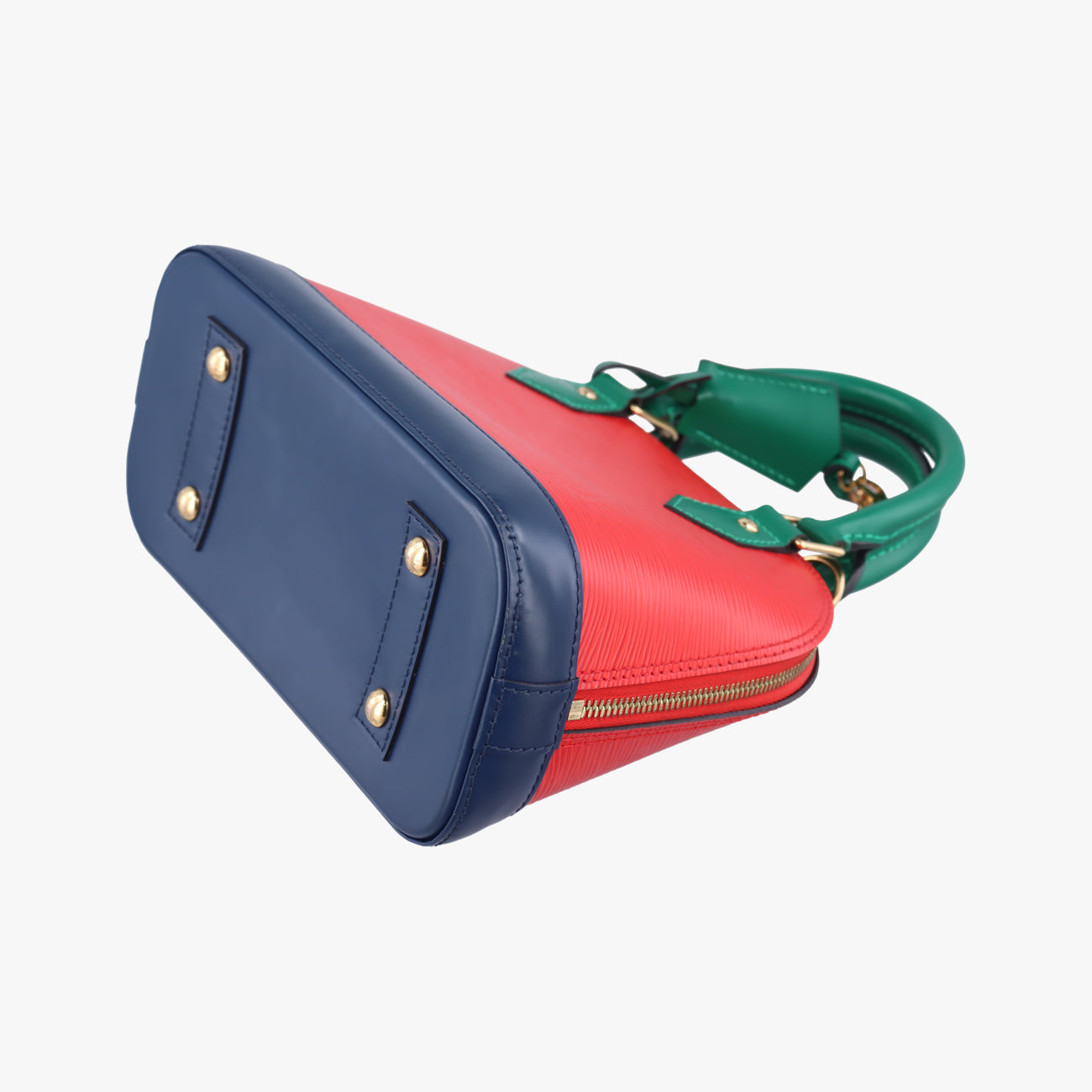 Secondhand Louis Vuitton Alma BB COQUELICOT×VERT×INDIGO Epi M51292 shoulderbag | stylenewstar