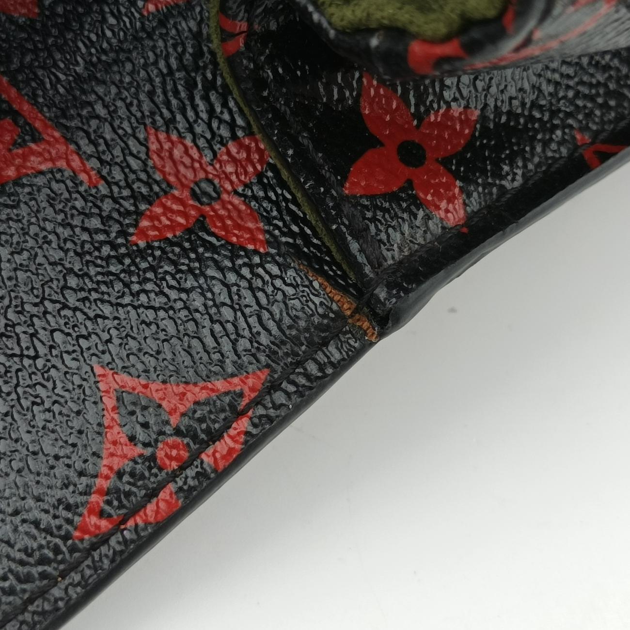 Vintage Louis Vuitton Pochette Metis MM Noir×ROUGE Monogram Infrarouge M41462 shoulderbag | stylenewstar