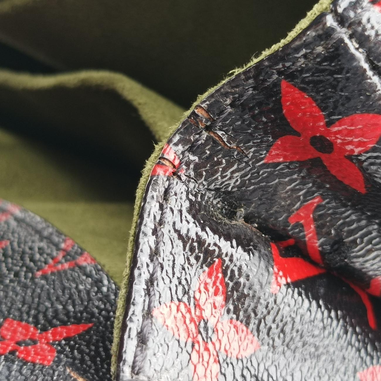 Vintage Louis Vuitton Pochette Metis MM Noir×ROUGE Monogram Infrarouge M41462 shoulderbag | stylenewstar